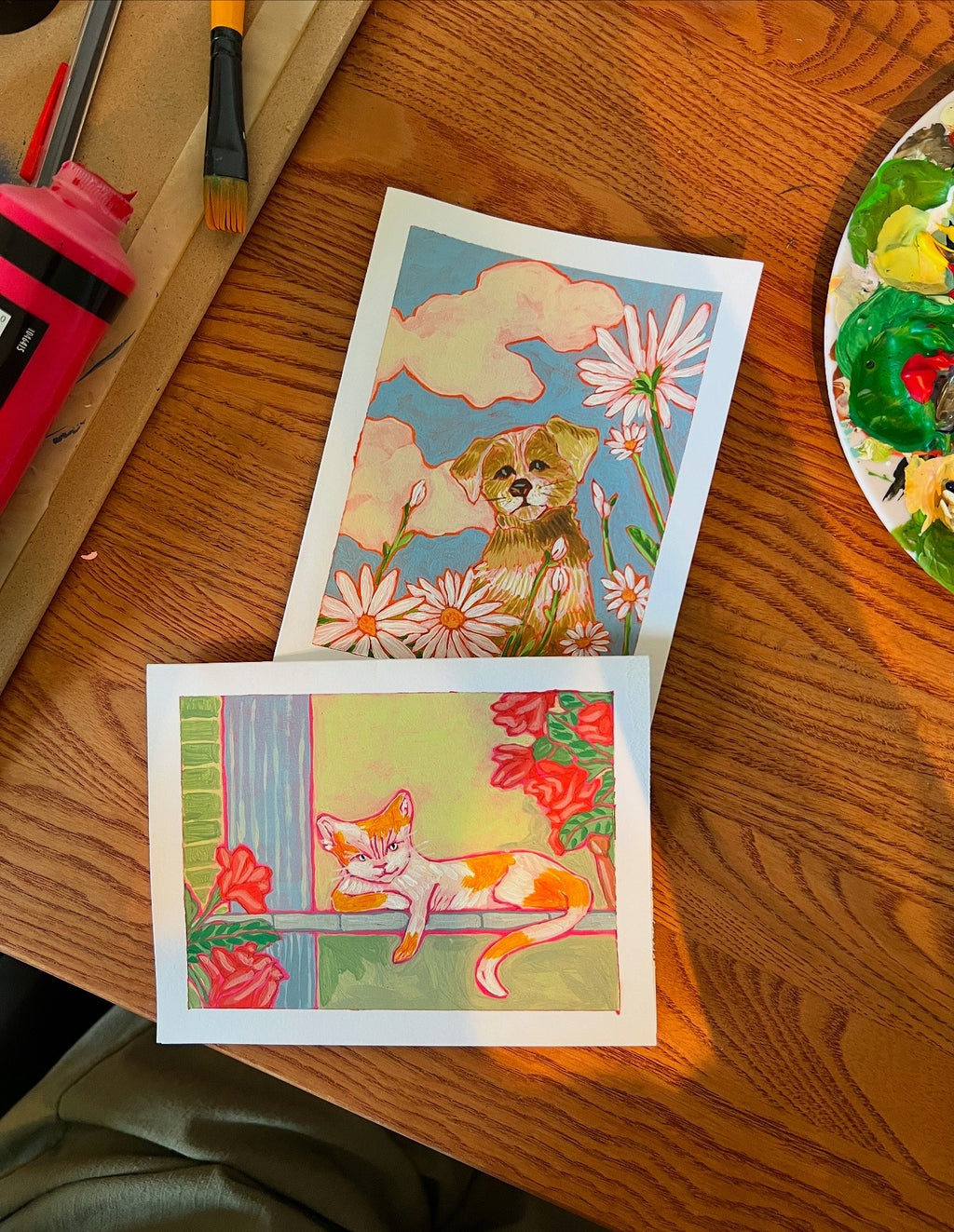 Sunbathing Maui Cat Print 4.25" x 5.5"