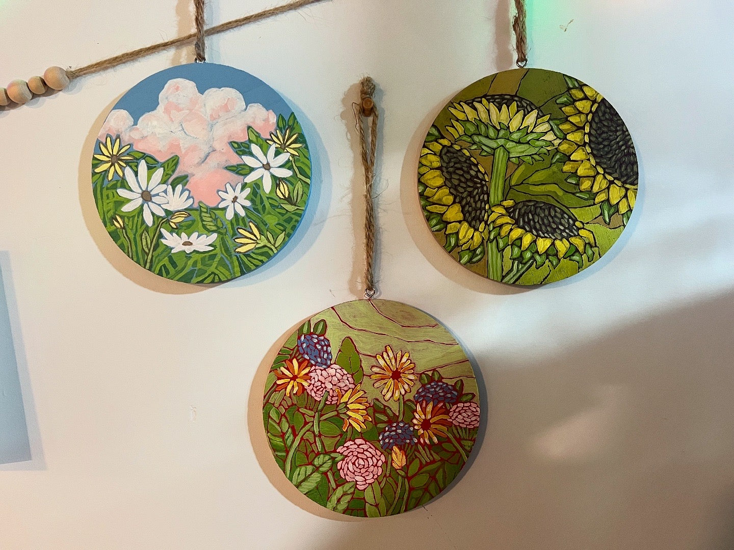 Floral Decorative Wooden Plaques