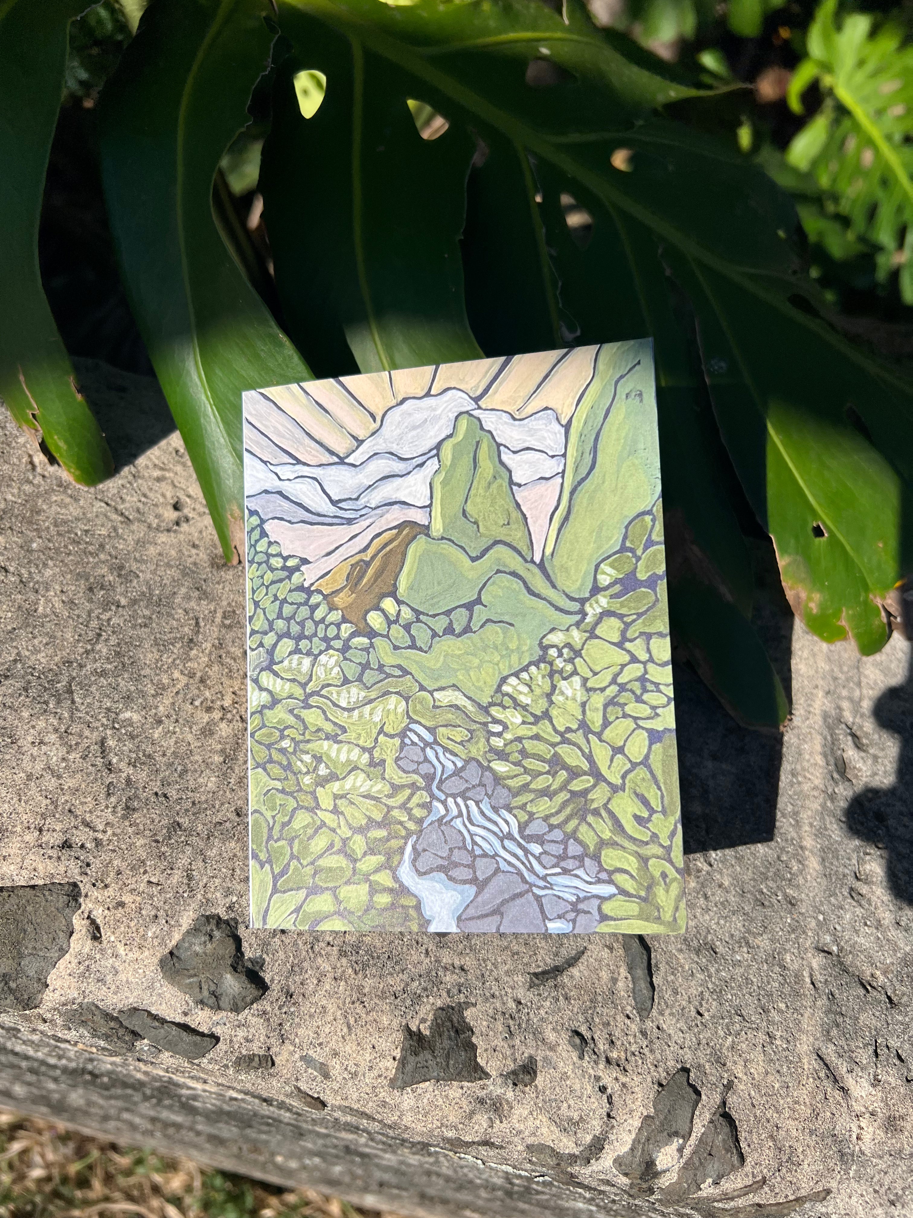 Iao Valley Greeting Card