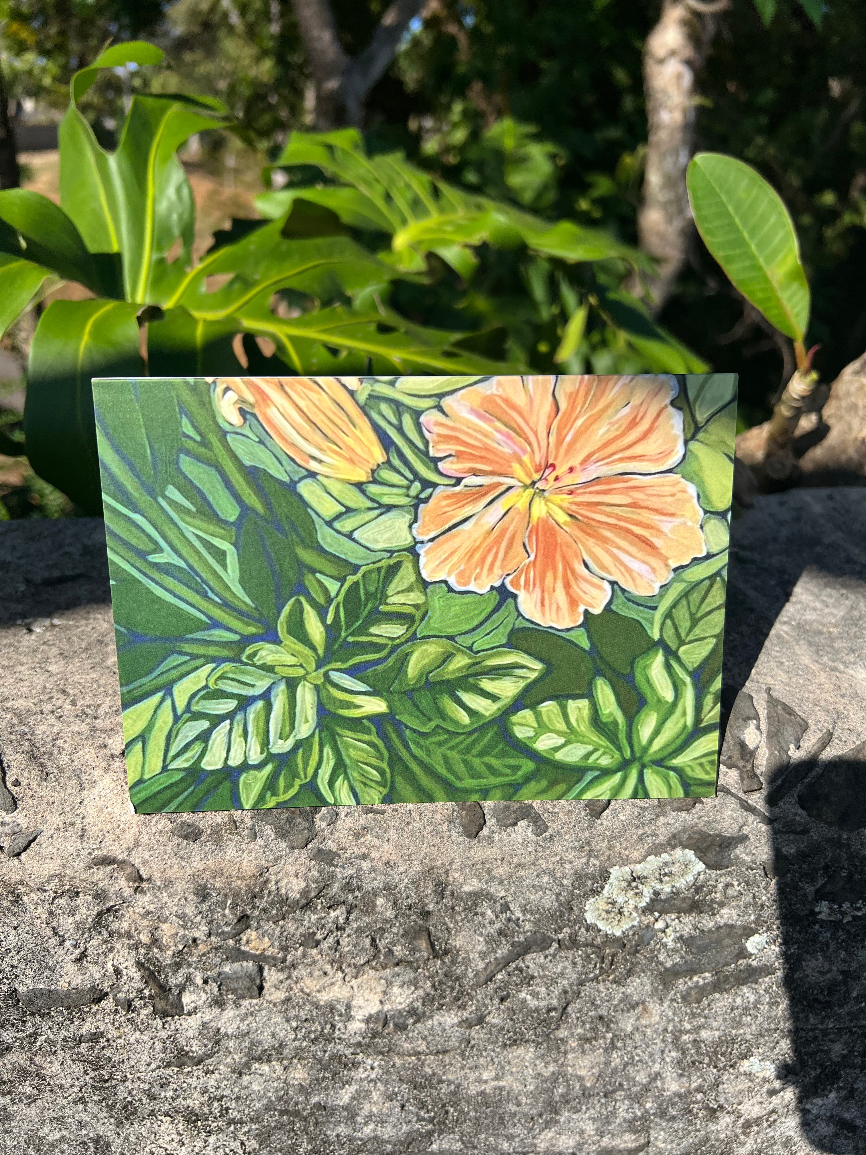 Maui Flower Greeting Card