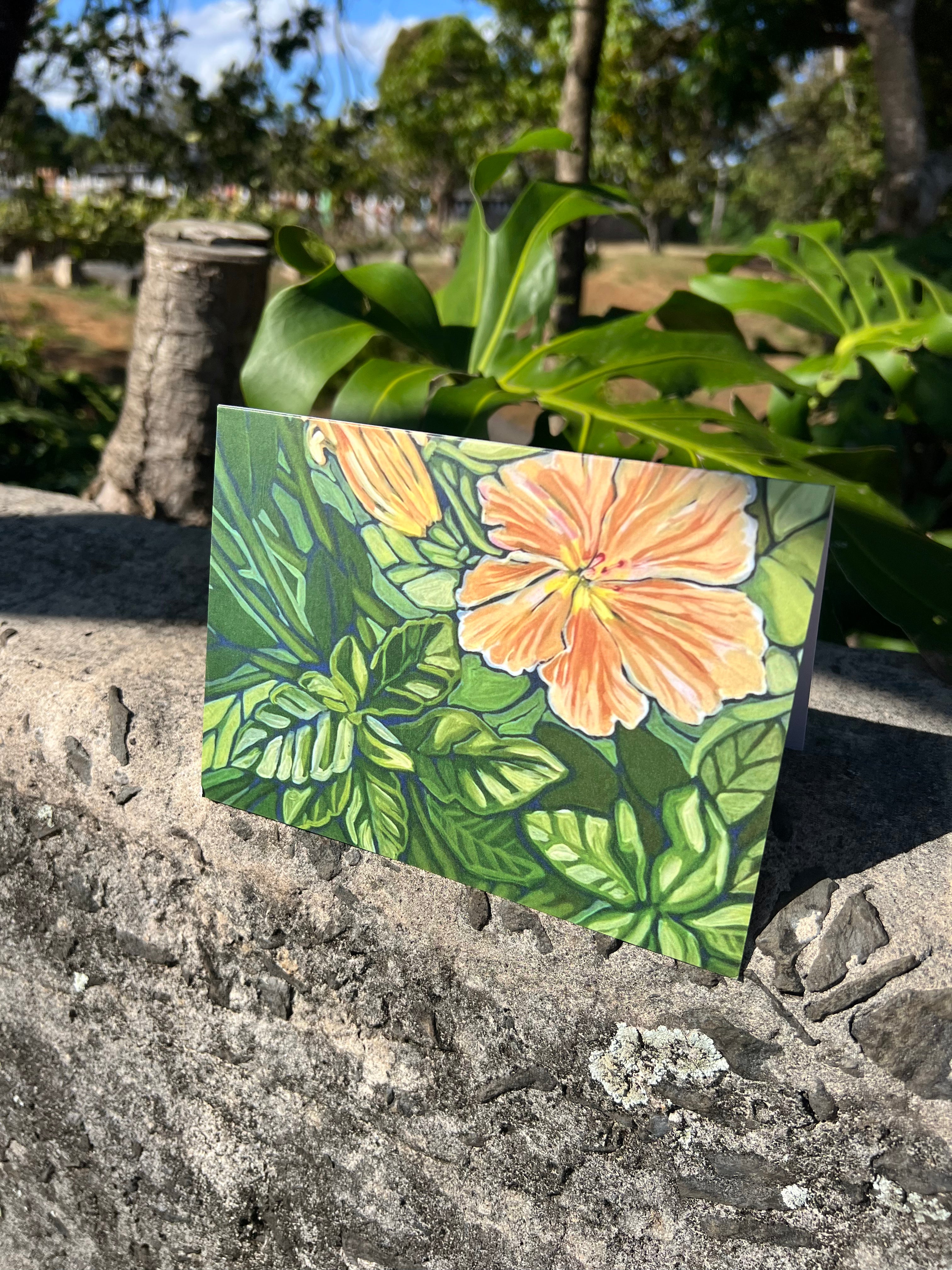Maui Flower Greeting Card