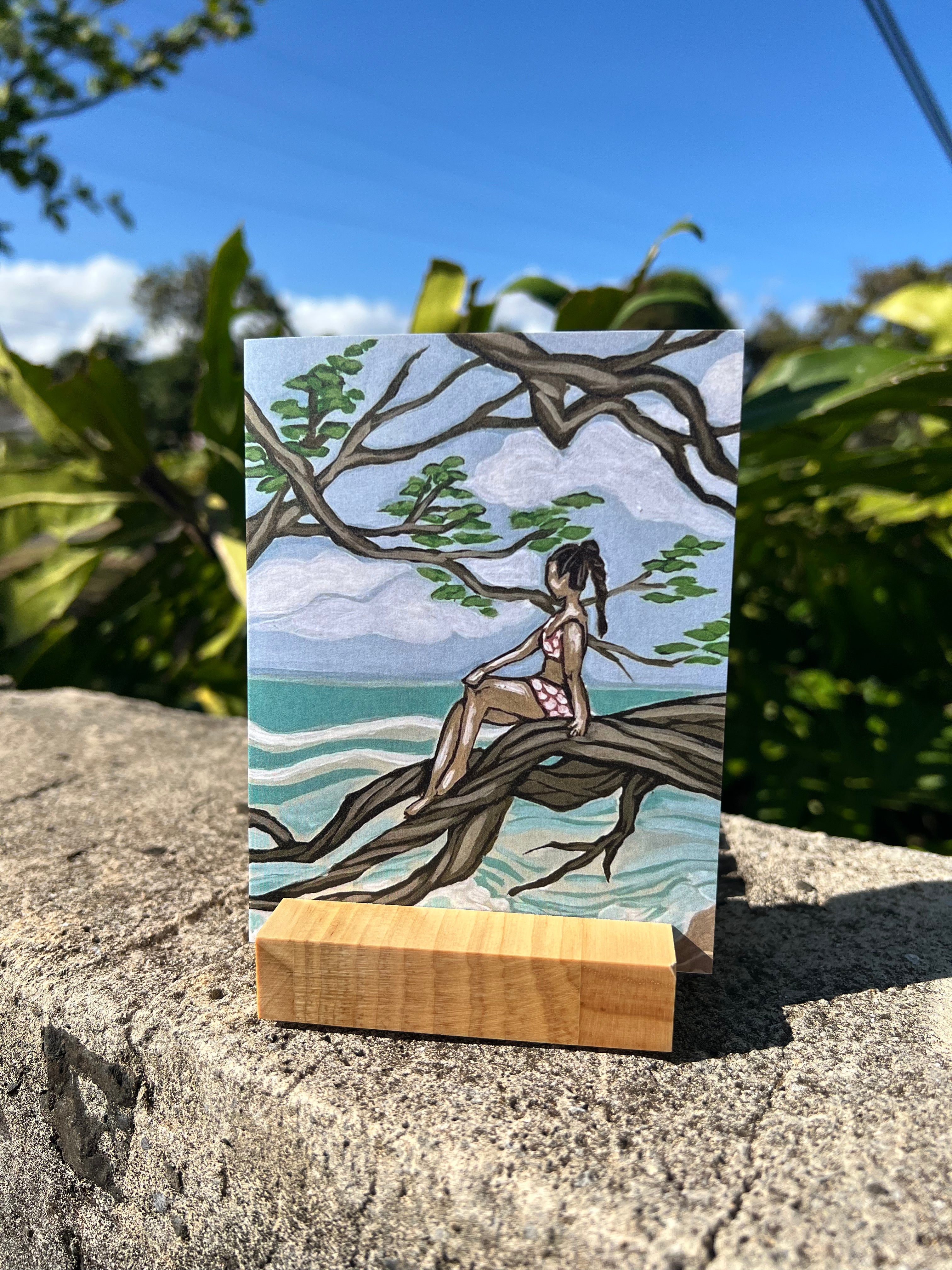 Beach Babe Greeting Card