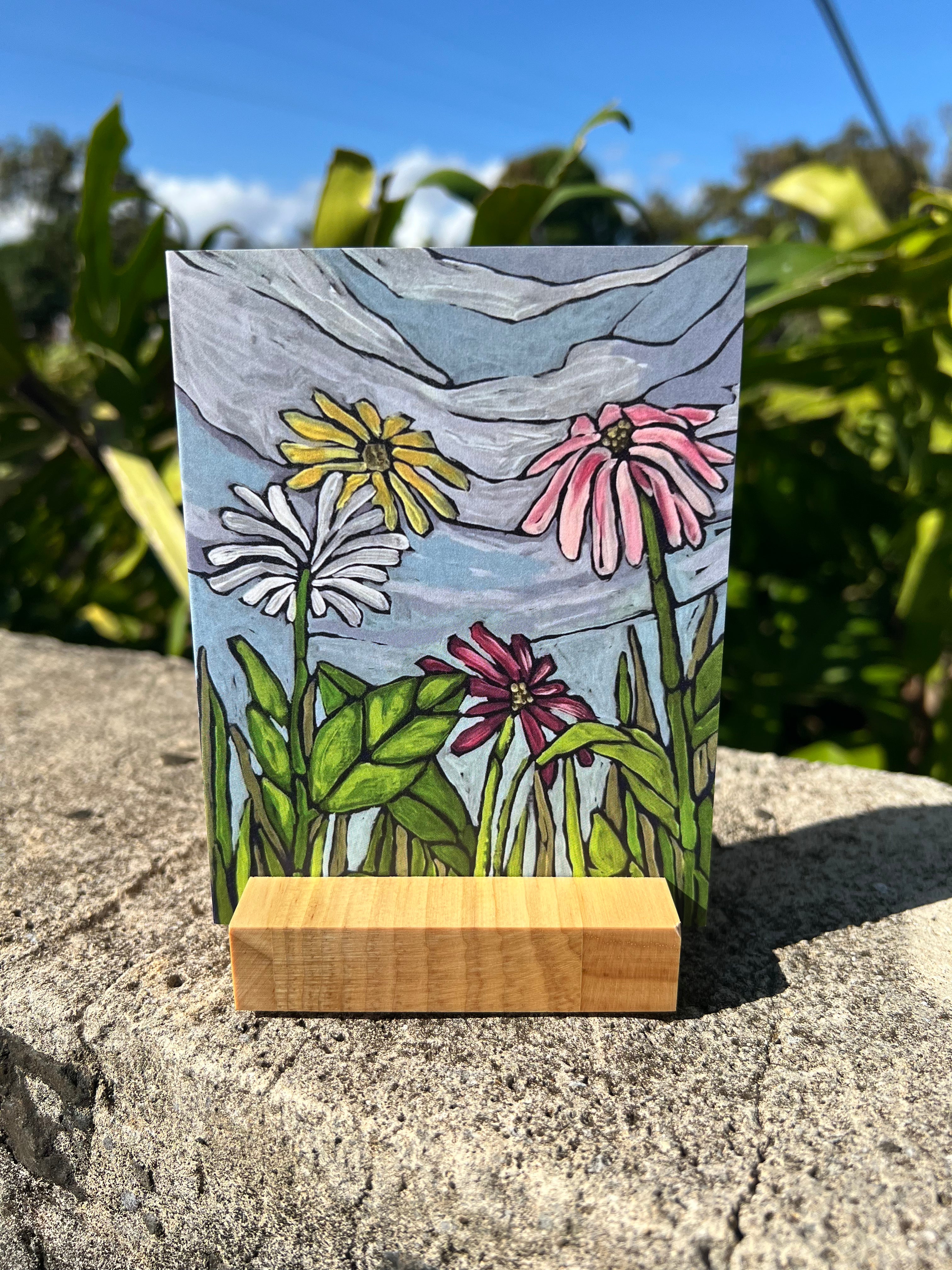 Cosmos Flower Card