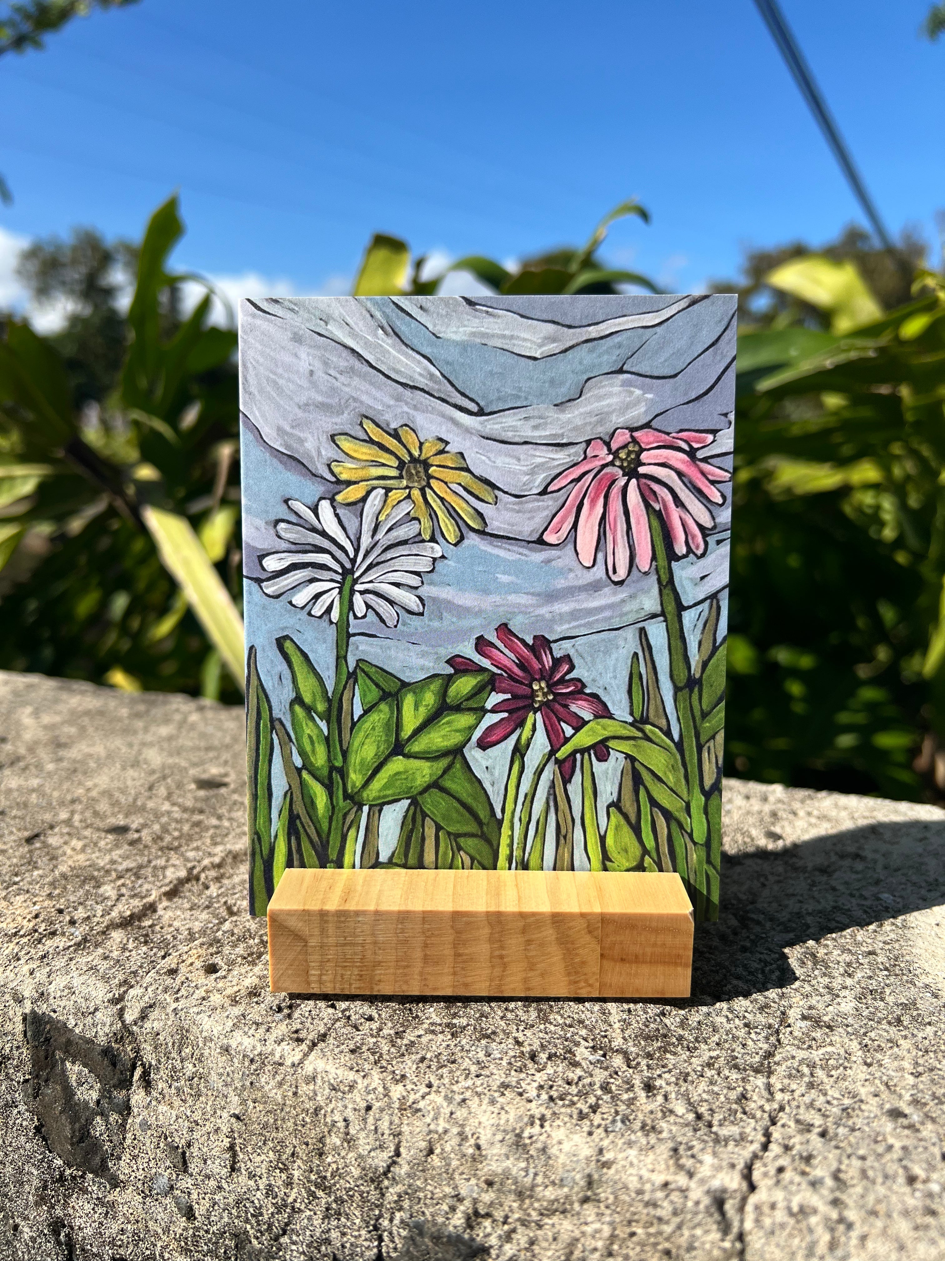 Cosmos Flower Card