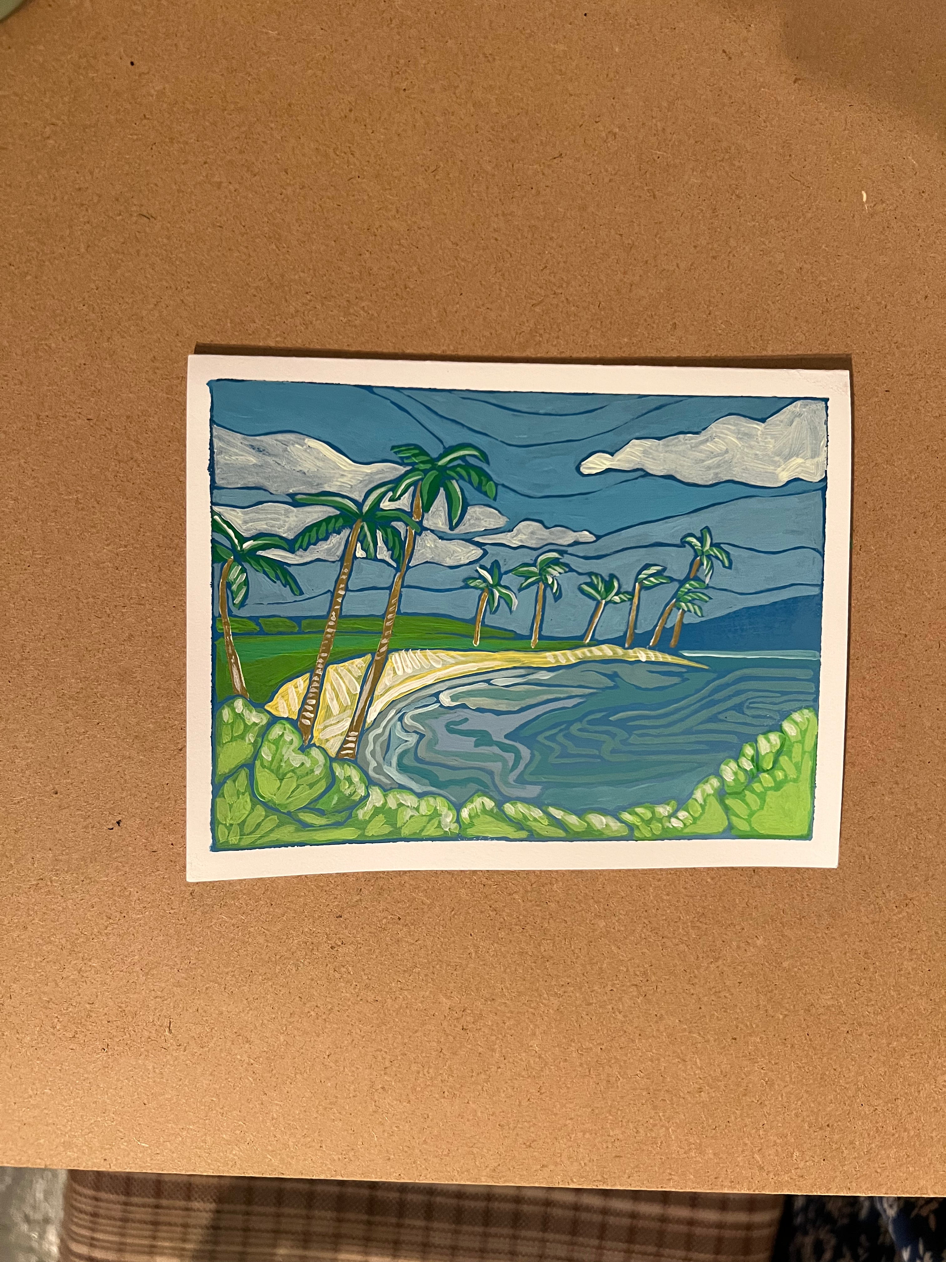 Beach Time Print 4.25" x 5.5"