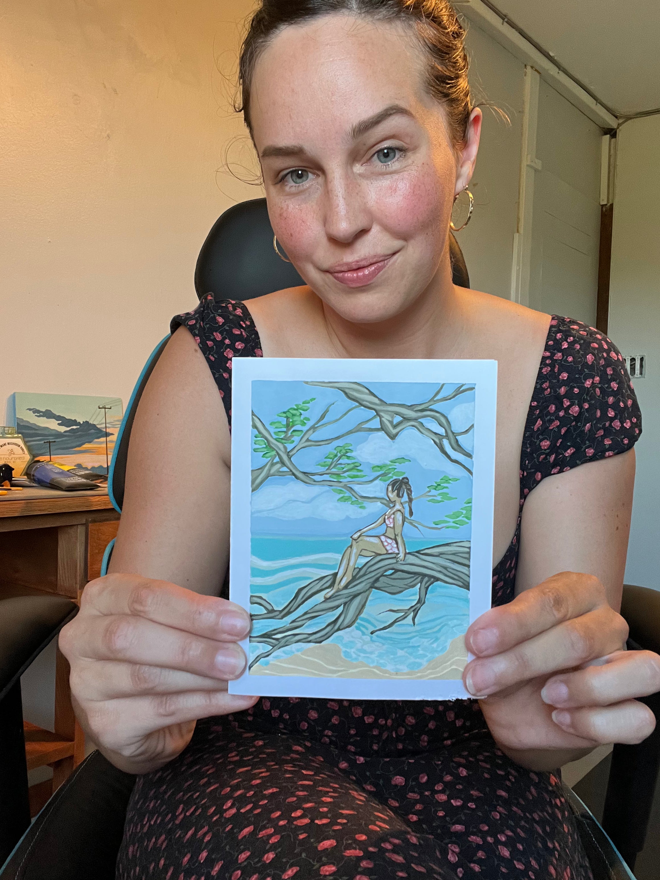 Beach Babe Print 4.25" x 5.5."