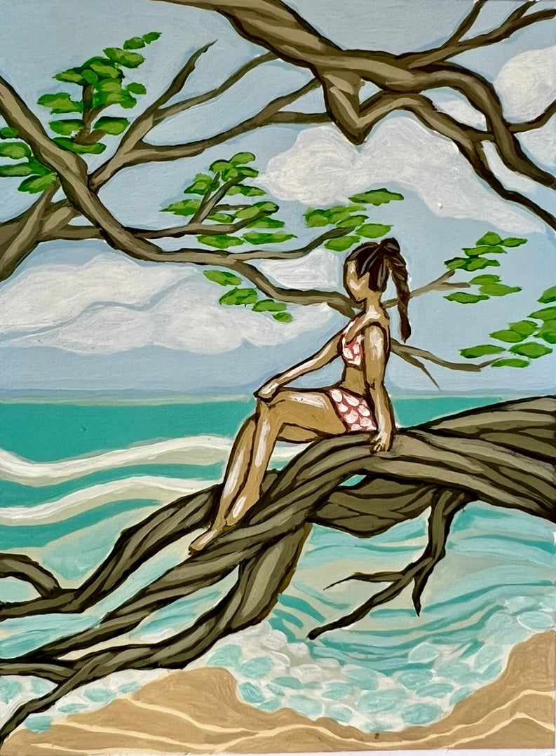 Beach Babe Print 4.25" x 5.5."