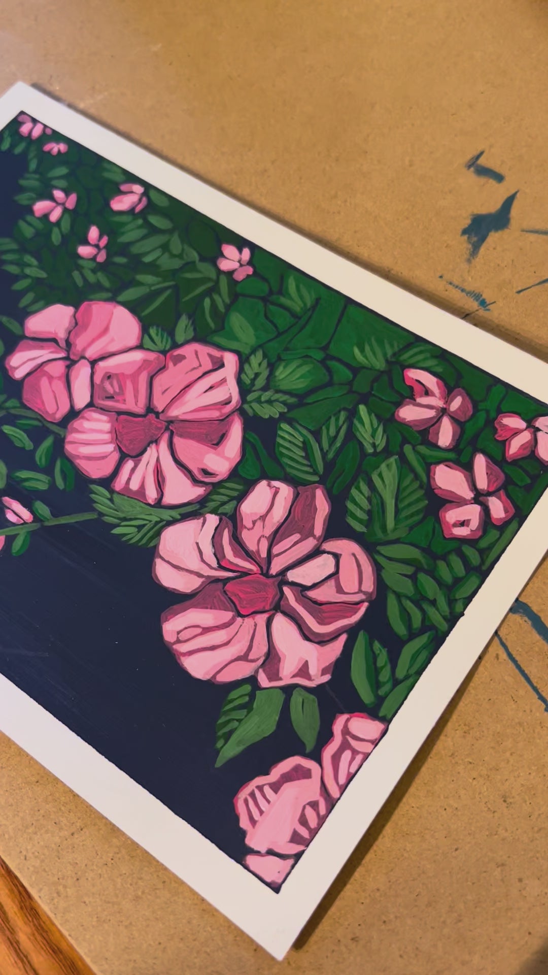 Pink Maui Flower Print 5" x 7"