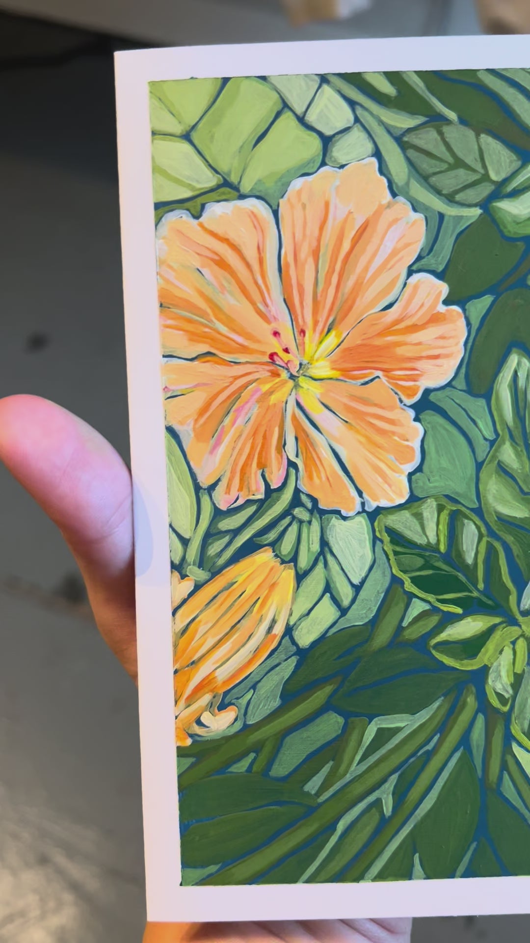 Maui Flower Print 5" x 7"